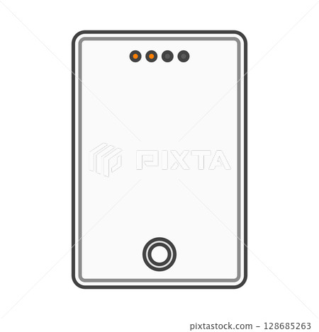 低電量行動電池（智慧型手機充電器/行動電源）白色 128685263