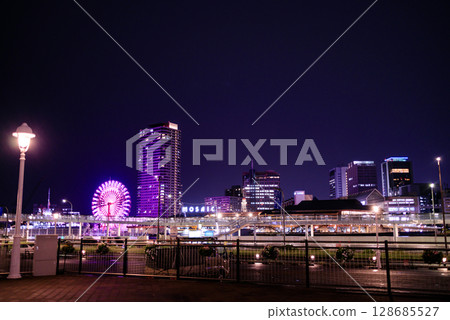 Beautiful night view of Kobe Beautiful night view of Kobe 128685527