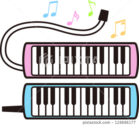 Keyboard Harmonica Bara 128686177