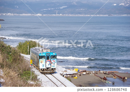 雨晴海岸冰見線木葉40 雨晴海岸冰見線木葉40 128686748