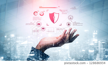 Cybersecurity Protecting Business from Online Threats Vouch 128686934