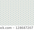 麻葉紋：用虛線繪製的麻葉紋背景 128687207