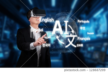 Innovative Technology Transfer: Virtual Reality Bridging Language Gaps with AI Solutions for Global Communication Enhancement and Multilingual Understanding XDMCP 128687209