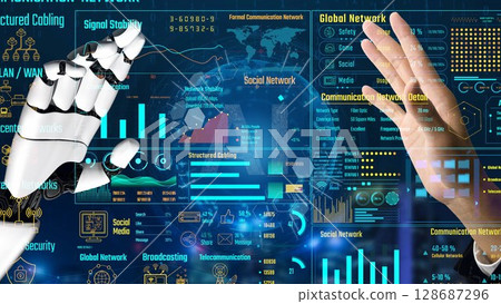 AI monitoring dashboard for data center performance tracking Thunk 128687296