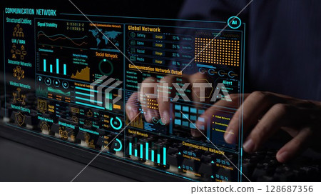 Data Center Network Monitoring Dashboard for Performance Insights Thunk 128687356