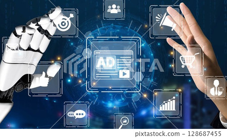 Online Ads Strategy and Digital Content Marketing for Business Growth Muxer 128687455