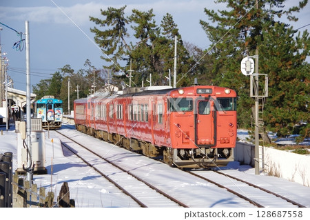 Himi Line Amaharashi Station Kiha 40 Himi Line Amaharashi Station Kiha 40 128687558