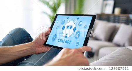 Chatbot software application for brisk online business 128687911