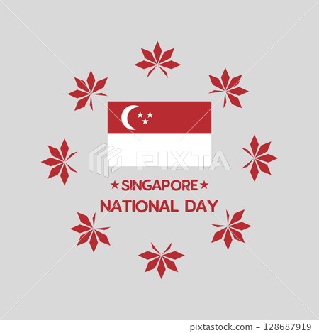 Singapore National Day Celebration Design 128687919