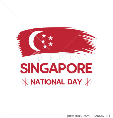 Singapore National Day Celebration Design 128687921