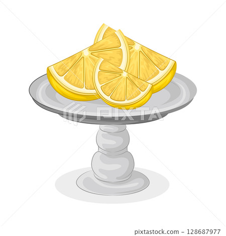 Illustration of Lemon Slice 128687977