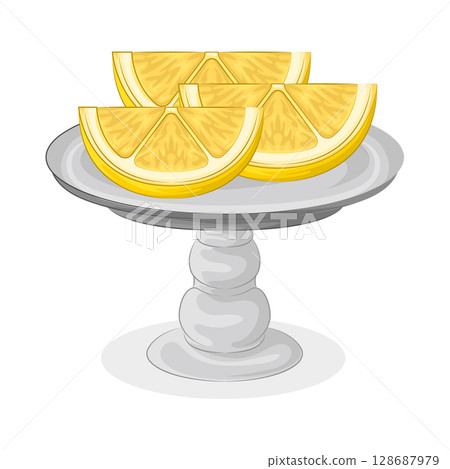 Illustration of Lemon Slice Illustration of Lemon Slice 128687979