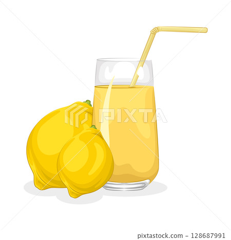 Illustration of Lemon Juice Illustration of Lemon Juice 128687991