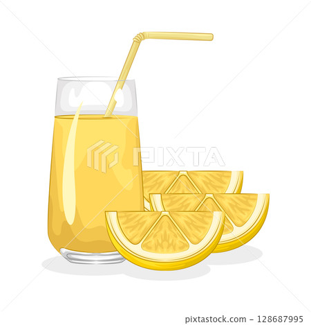 Illustration of Lemon Juice 128687995