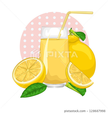 Illustration of Lemon Juice Illustration of Lemon Juice 128687998