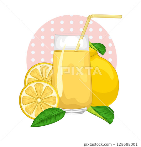 Illustration of Lemon Juice Illustration of Lemon Juice 128688001