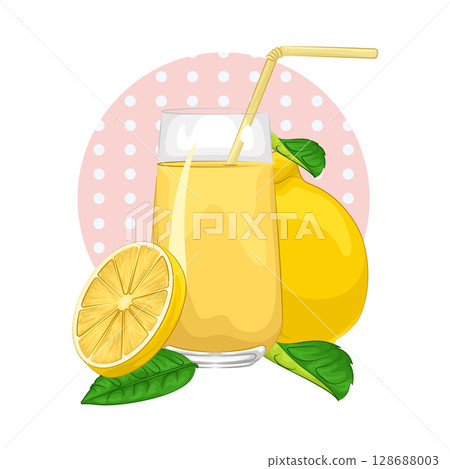 Illustration of Lemon Juice Illustration of Lemon Juice 128688003
