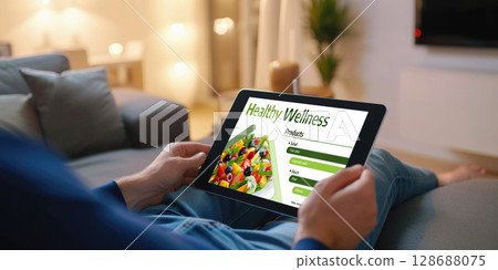 Healthy living website provide information for healthy recipe brisk 128688075