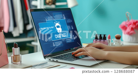 Chatbot software application for brisk online business 128688087
