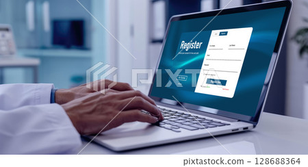 Online registration form for brisk form filling 128688364