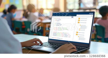 Coding and programming software developed for brisk school education 128688366
