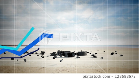Image of data processing over pound symbol Image of data processing over pound symbol 128688672