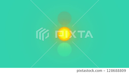 Image of traffic lights changing on green background 128688809