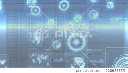 Image of scope scanning over data processing 128688855
