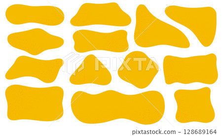 Organic abstract rectangle hand drawn shapes. Vector textured blobs on white background. Doodle liquid irregular geometric wavy bubbles for banner. Doodle simple elements set. Organic abstract rectangle hand drawn shapes. Vector textured blobs on white background. Doodle liquid irregular geometric wavy bubbles for banner. Doodle simple elements set. 128689164