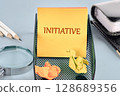 The conceptual phrase of the INITIATIVE. Business concept. A place to copy. Concept of teamwork and partnership 128689356
