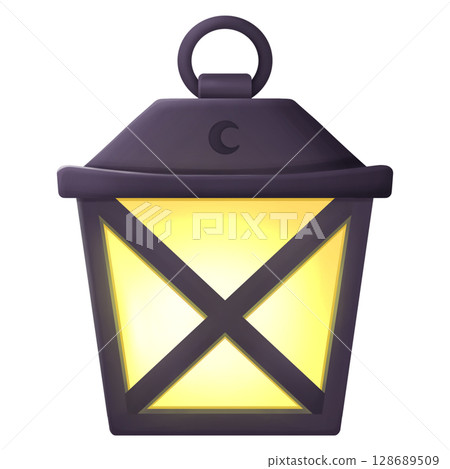Halloween glowing lantern Halloween glowing lantern 128689509
