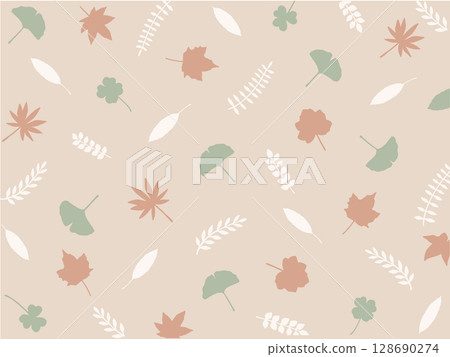 Natural autumn leaf pattern Natural autumn leaf pattern 128690274