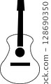simple guitar icon 128690350