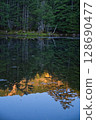 Midori Pond and Mount Tengu in the Yatsugatake Mountains 128690477
