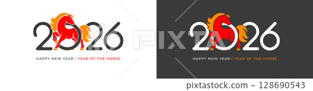 2026 Chinese New Year Horse 128690543