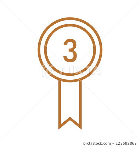 Simple ranking vector icon material_03 Simple ranking vector icon material_03 128692862
