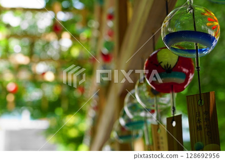 Colorful wind chimes Colorful wind chimes 128692956