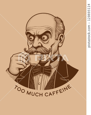 Gentleman Drinking Coffee t-shirt vector design Gentleman Drinking Coffee t-shirt vector design 128693114