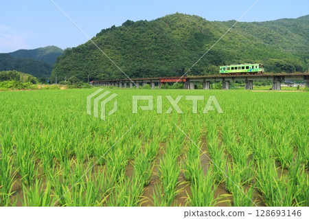 穿梭於鄉村的錦川鐵路 128693146