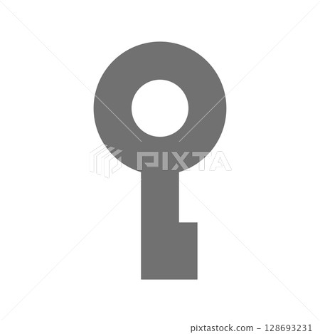 簡單的鑰匙矢量素材_01 128693231