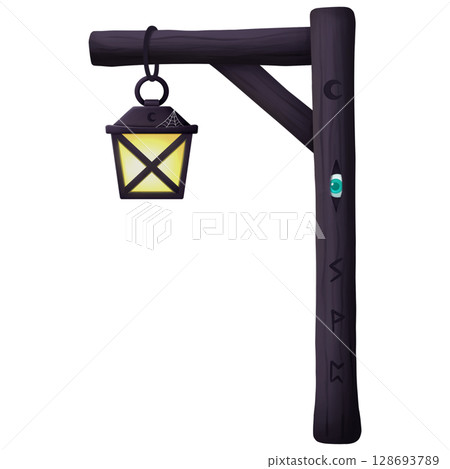 Halloween lamp post Halloween lamp post 128693789