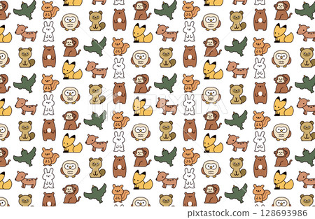 動物背景插圖 128693986