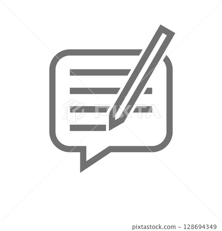 Simple pencil vector icon_04 128694349