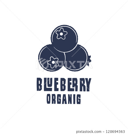 Blueberry Organic Logo Blueberry Organic Logo 128694363