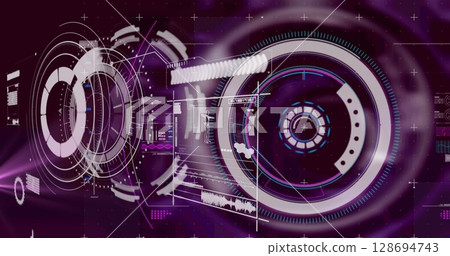 Image of data processing in on digital screen Image of data processing in on digital screen 128694743