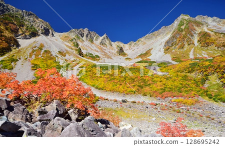 Kaoru Serizawa's Autumn Leaves and Hotaka Mountain 128695242