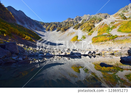 Kaoru Serizawa's Autumn Leaves and Hotaka Mountain 128695273