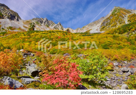 Kaoru Serizawa's Autumn Leaves and Hotaka Mountain 128695283