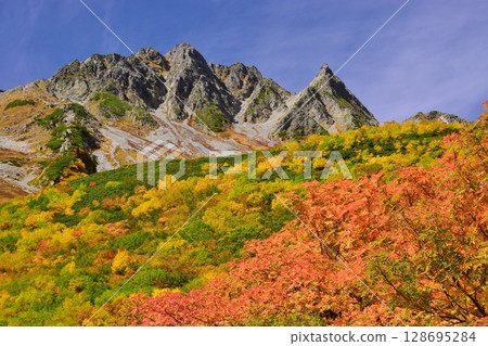 Kaoru Serizawa's Autumn Leaves and Hotaka Mountain 128695284