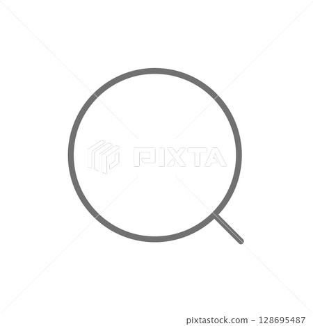 Search, magnifying glass, search, search icon illustration material 128695487